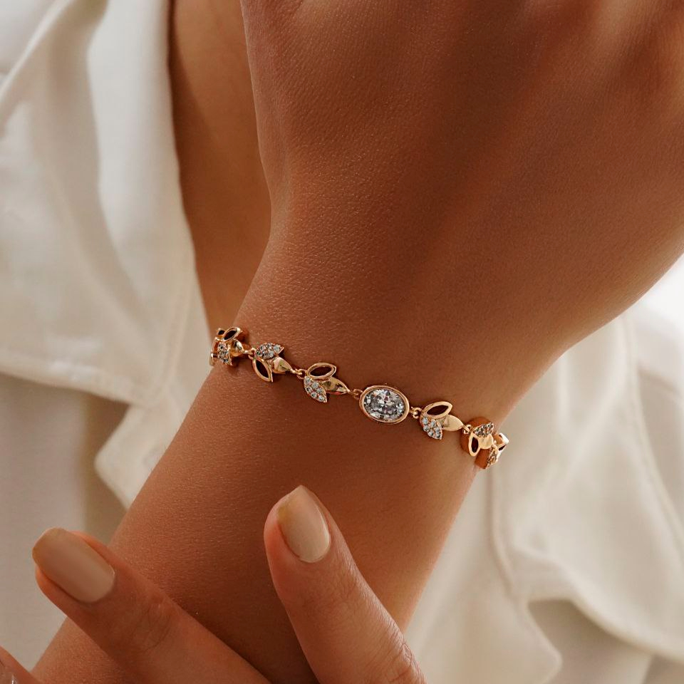 خرید و قیمت دستبند ژوپینگ طرح گلبرگ - Petal-design-boucle-bracelet